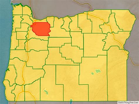 Map of Clackamas County, Oregon - Thong Thai Real