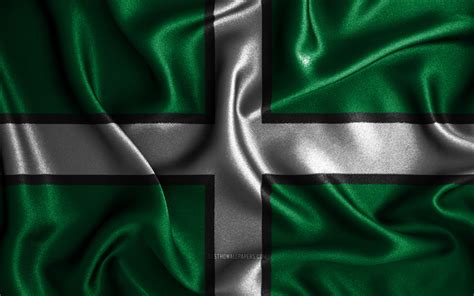 Download wallpapers Devon flag, 4k, silk wavy flags, english counties ...