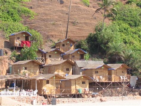 Beach Huts in Arambol Beach | Dazling Goa