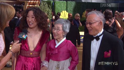 Sandra Oh Joined by Parents at Emmys 2018