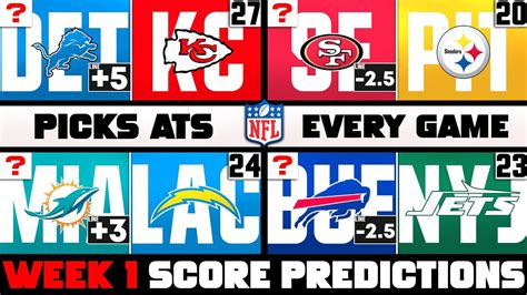 NFL Week 1 Score Predictions 2023 (NFL WEEK 1 PICKS AGAINST THE SPREAD ...