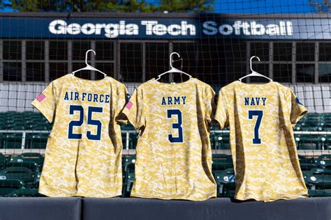 VIDEO: Softball Unveils Military Appreciation Uniforms – Georgia Tech ...