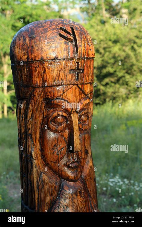 Idols of ancient Slavic pagan Gods Stock Photo - Alamy