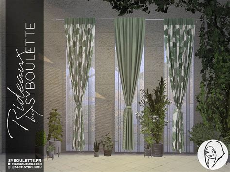 Rideaux curtains set - The Sims 4 Catalog