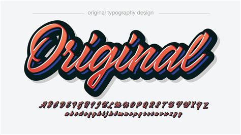 Red Bold Italic Cursive Calligraphy Font 3553295 Vector Art at Vecteezy