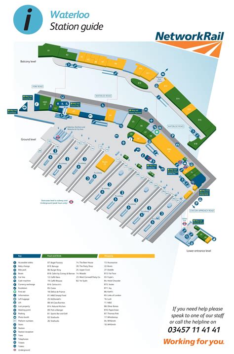 London Waterloo railway station map