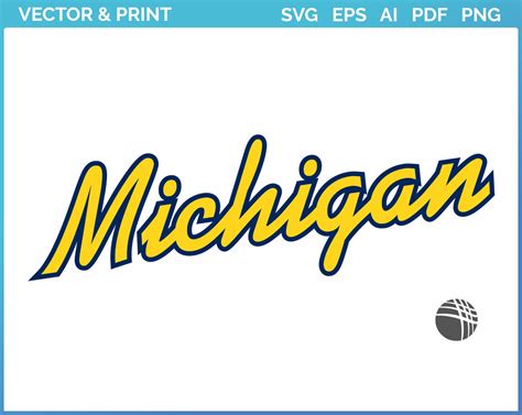 Michigan Wolverines - Wordmark Logo (1996) - College Sports Vector SVG ...