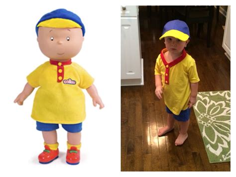 Caillou costume for $10! Hobby Lobby has the shirt, hat, fabric and ...