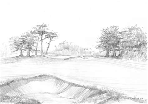 How To Draw A Golf Course On Paper at How To Draw