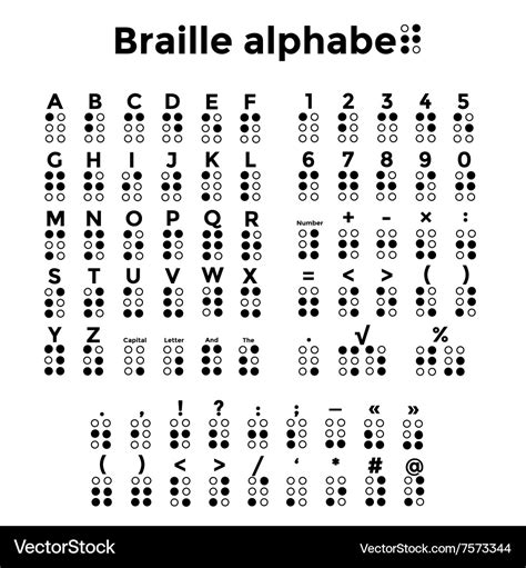 Braille Alphabet Printable