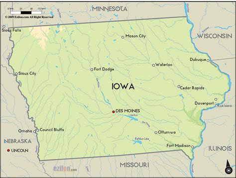 Iowa Map Travelsfinderscom | Images and Photos finder