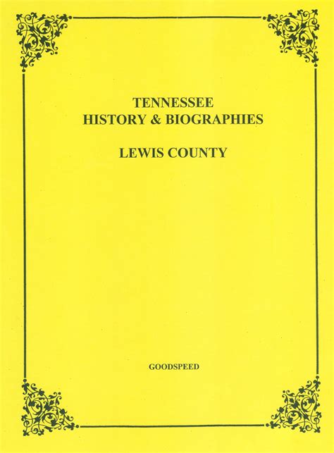 Lewis County, Tennessee Biographies - Southern Genealogy Books