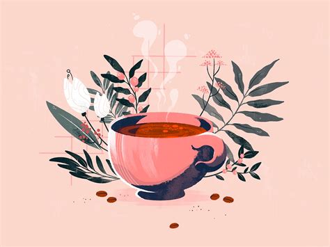 Coffee flavour | Coffee illustration, Illustration, Illustration art