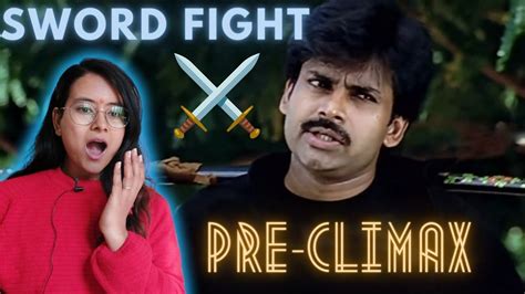 Kushi | Pre-Climax Sword Fight Scene Reaction| Pawan Kalyan| Bhumika ...