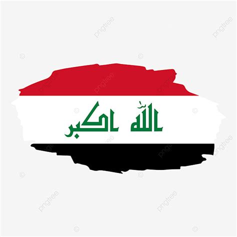 Iraq Flag Vector Art PNG, Iraq Brush Stroke Flag, Iraq Flag, Iraq Flag ...