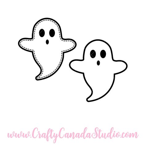 Cute Ghost SVG - Crafty Canada Studio