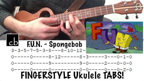 F.U.N. (Spongebob) FINGERSTYLE Ukulele TUTORIAL - YouTube