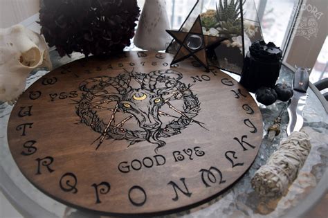 Ouija Board - Black Phillip - Dark wood – Pandora Witch Shop