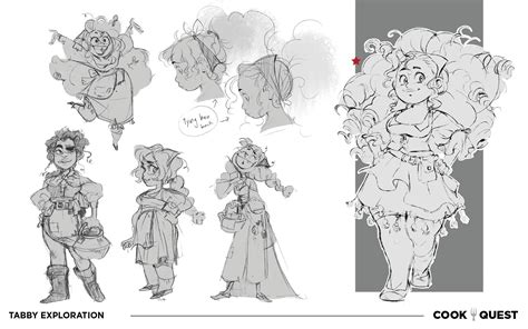 ArtStation - COOK QUEST - Character Design, Erin Shin | Character ...