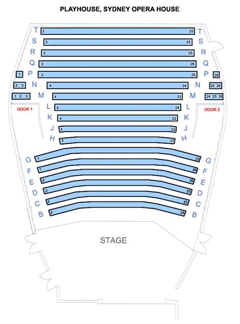 Woodwork Playhouse Theatre Seating Plan Melbourne PDF Plans