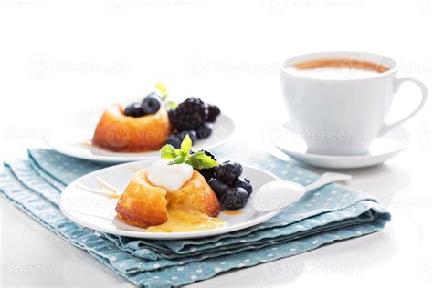 White chocolate lava cake 15700441 Stock Photo at Vecteezy