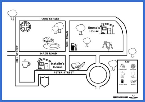 Map Directions Worksheet