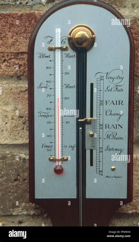 Vernier scale mercury barometer hi-res stock photography and images - Alamy