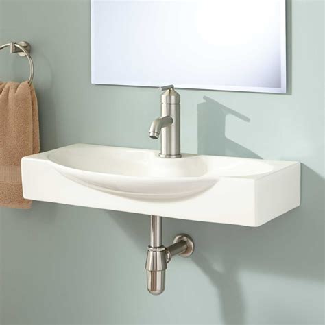 Ronan Wall-Mount Bathroom Sink | Wall mounted bathroom sinks, Wall ...