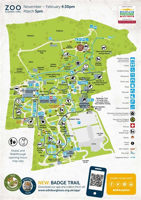 Edinburgh Zoo map - Ontheworldmap.com