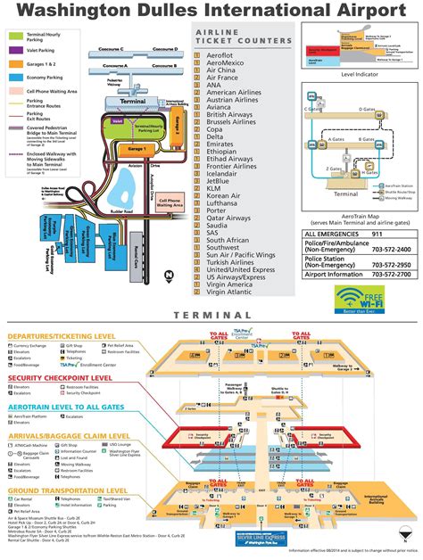 Dulles map - Washington dulles map (District of Columbia - USA)