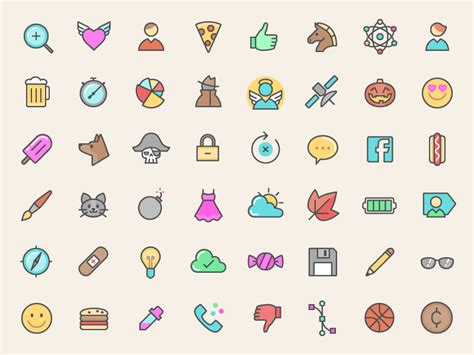 500+ FREE Color Line Icons by IconShock & ByPeople on Dribbble