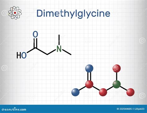 Dimethylglycine, DMG, Molecule. it is Derivative of the Amino Acid ...