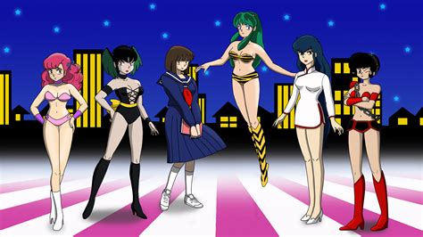 Urusei yatsura girls by farstar09 on DeviantArt