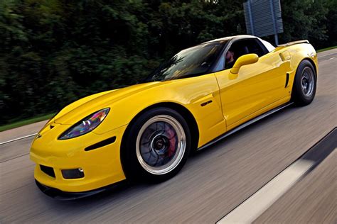 Velocity Yellow C6 Corvette Z06 Set to Rock 9s at the Drag Strip