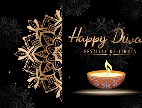 Happy Diwali festival of lights poster 7108822 Vector Art at Vecteezy