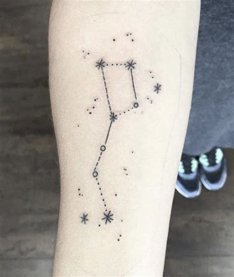 Small Big Dipper Tattoo Design