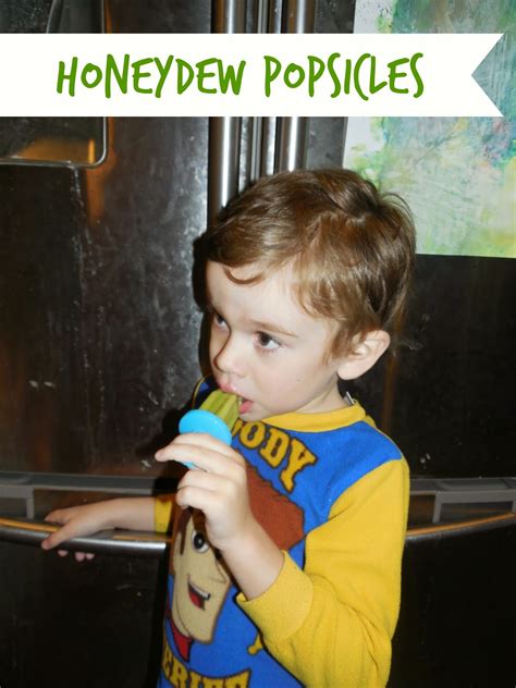 Two Kid Kitchen: honeydew popsicles