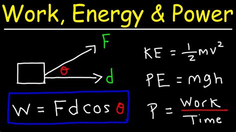 Work Energy And Power For Grade 7