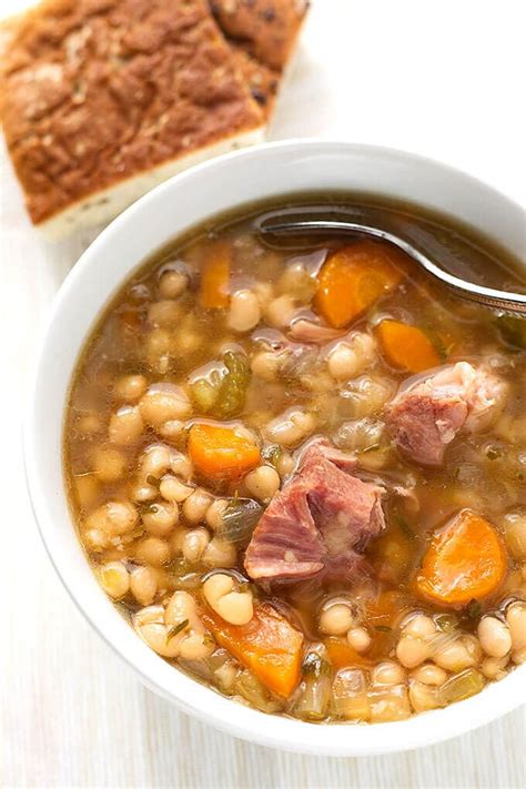 Instant Pot Ham Hock and Bean Soup - Simply Happy Foodie