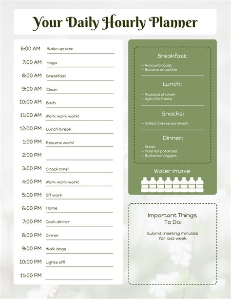 Time Chart Template