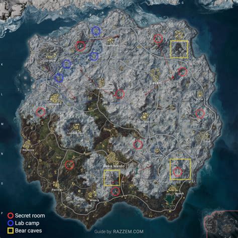 PUBG Vikendi Reborn secret room locations, bear caves, and more ...