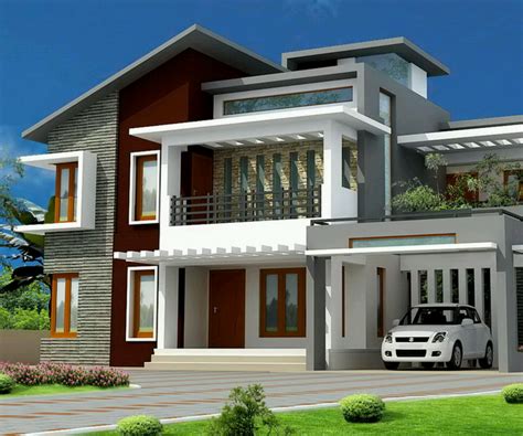 New home designs latest.: Modern bungalows exterior designs views.