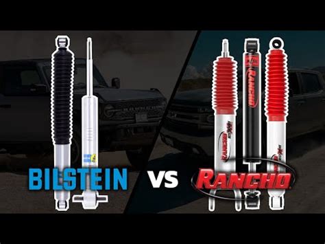 Bilstein 5100 / 4600 vs Rancho RS5000X / RS7MT / RS9000XL - YouTube