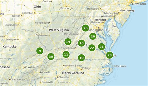 Map Of Virginia State Park Campgrounds | Virginia Map