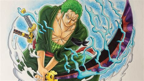 Drawing Roronoa Zoro - After Timeskip - YouTube