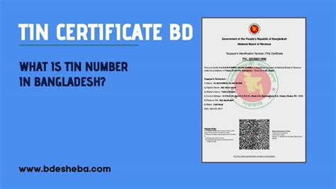 What Is Tin Certificate In Bangladesh - Printable Online