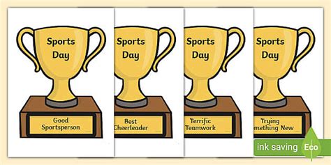 Sports Day Award Trophy (l'insegnante ha fatto) - Twinkl