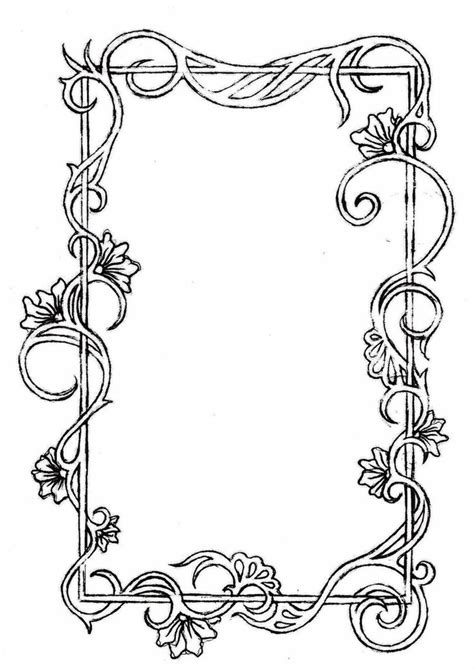 Nouveau Border | Art deco borders, Art nouveau pattern, Drawing frames