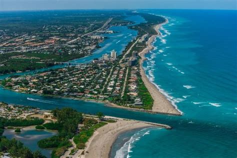 Jupiter Island Looking North From Jupiter Inlet | Jupiter beach, Scenic ...