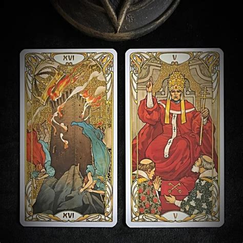 Bộ Bài Golden Art Nouveau Tarot | Mystic House Tarot Shop